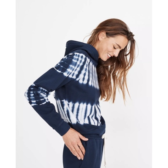 Madewell (Re)Sourced Cotton Retro Tie Dye Hoodie Sweatshirt - Picture 2 of 11